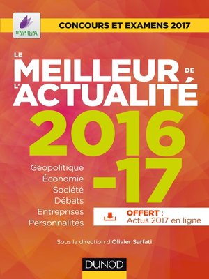 cover image of Le meilleur de l'actualité 2016-17